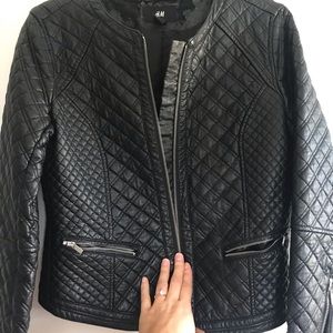 H&M size 10 leather Jacket